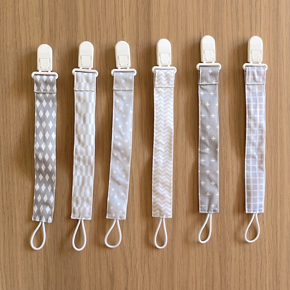Baby goal, 6-pack pacifier clips set - Picture 2 of 5